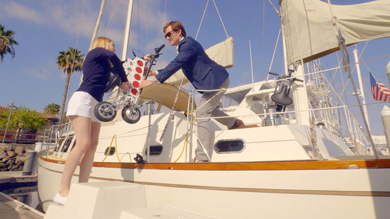 Use the URB-E electric scooter to get around once you dock your boat or park your motorhome or fifth-wheel.